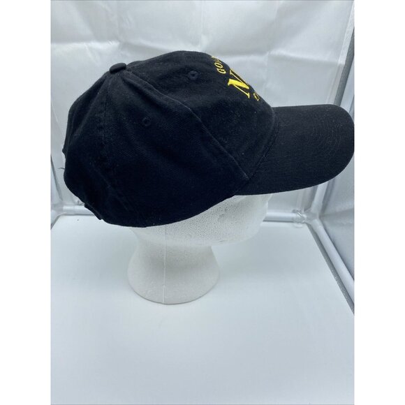 NRA Golden Eagles Black Baseball Cap Hat Hook Loop Adjustable - Picture 3 of 7